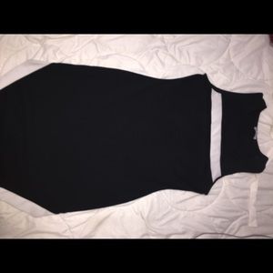 Black & white fitted dress